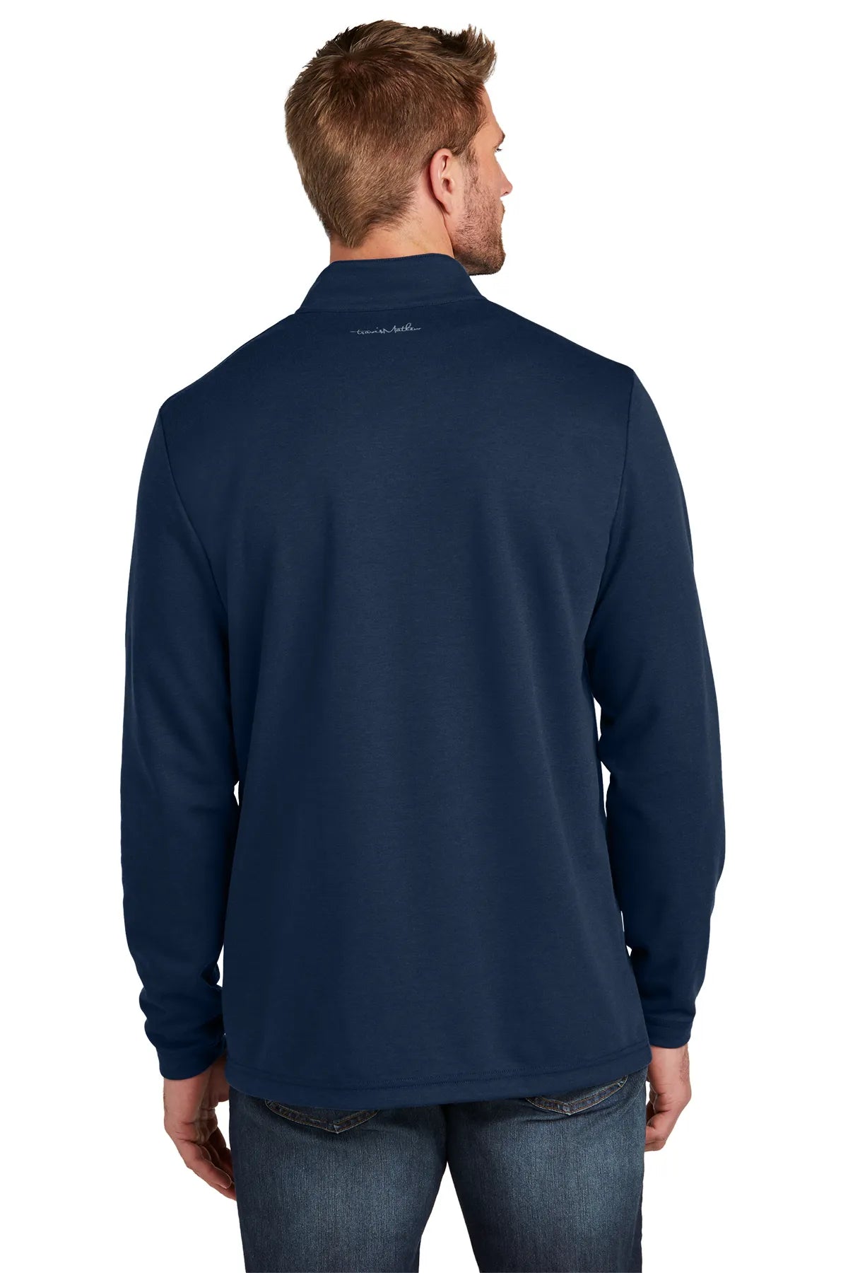 TravisMathew Coveside 1/4-Zip TM1MZ339 Blue Nights_2