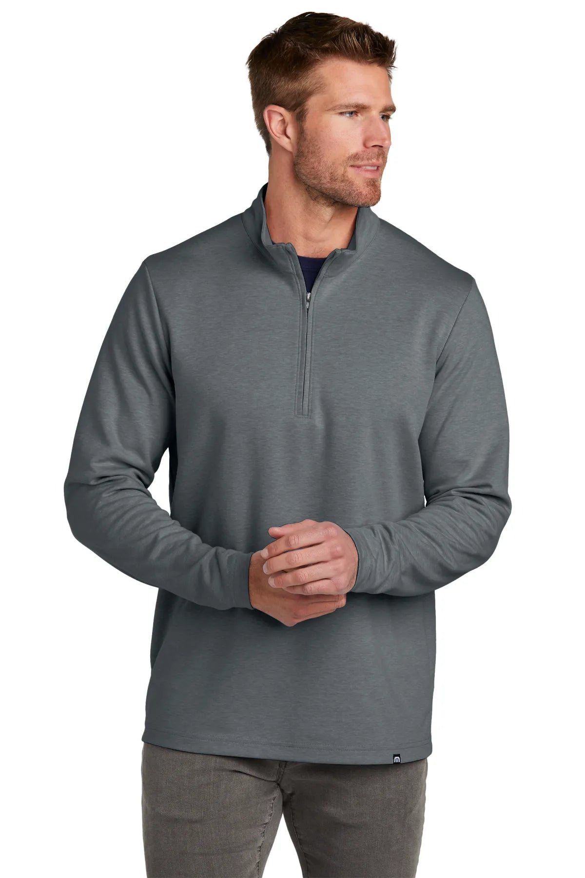 TravisMathew Coveside 1/4-Zip TM1MZ339 Dark Grey_1