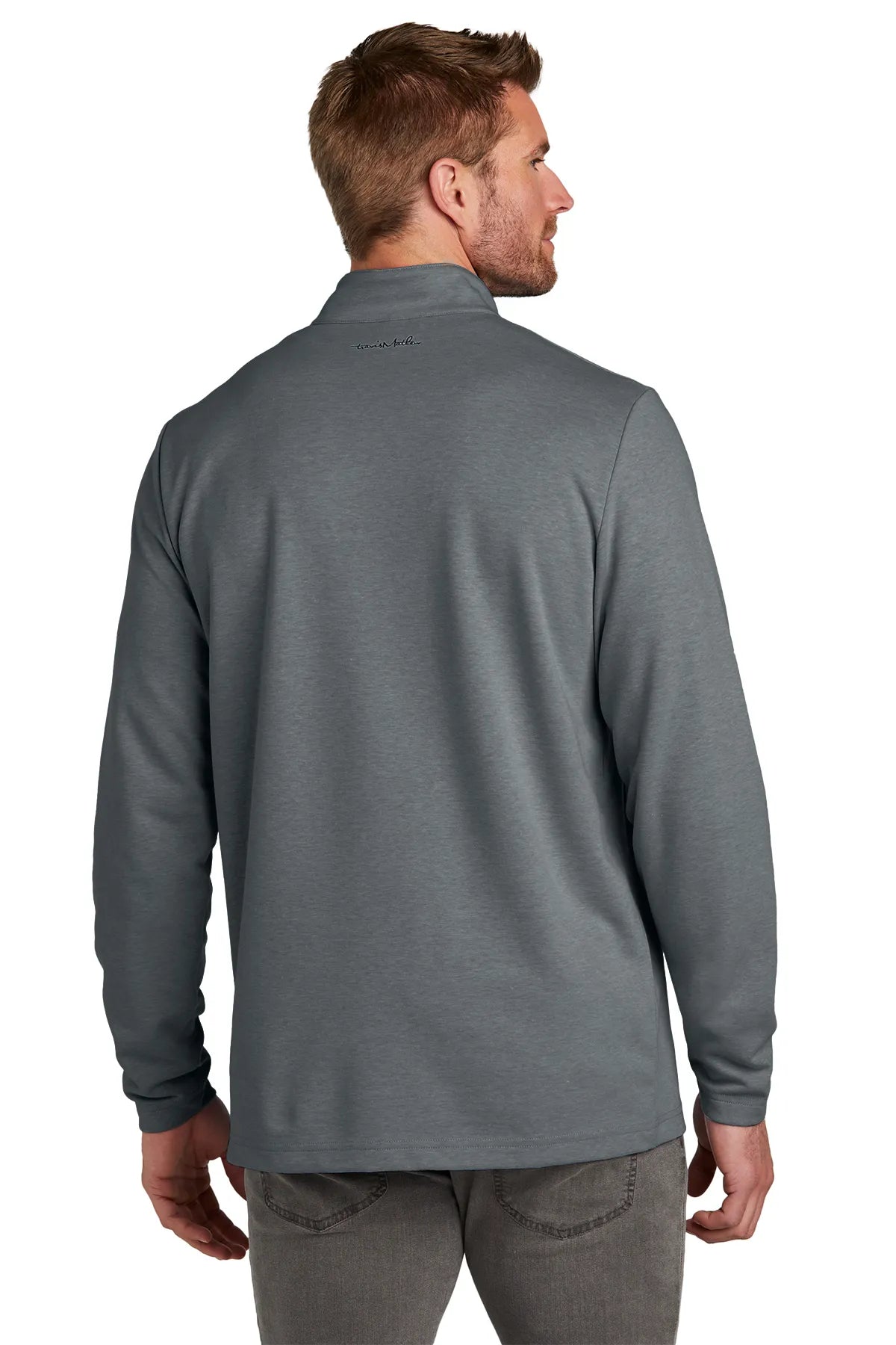 TravisMathew Coveside 1/4-Zip TM1MZ339 Dark Grey_2