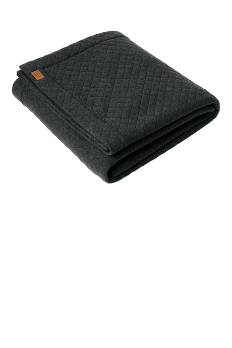 TravisMathew Diamond Quilt Blanket TMA41481 Dark Grey Heather