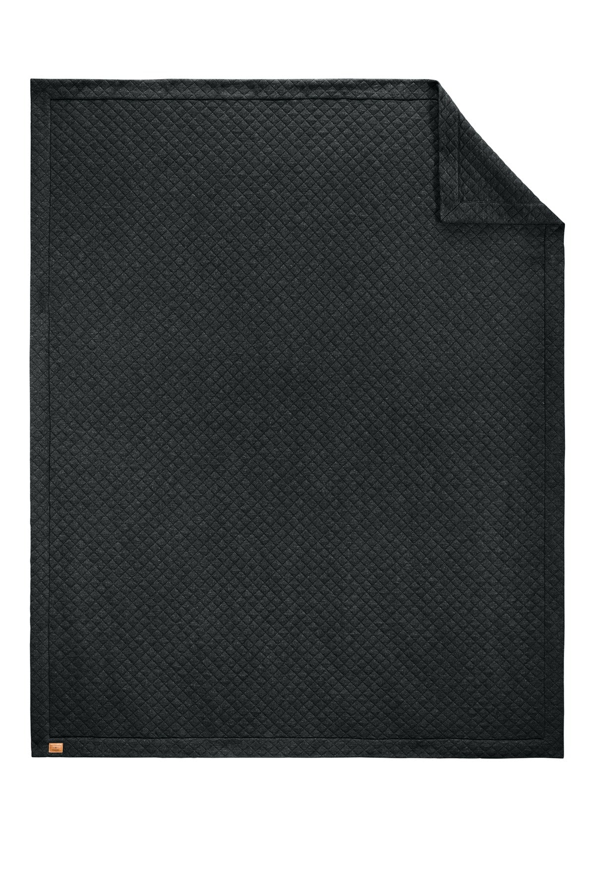 TravisMathew Diamond Quilt Blanket TMA41481 Dark Grey Heather_1