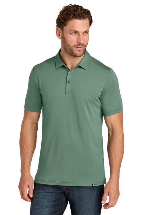 TravisMathew Glenview Solid Polo TMA41461 Laurel Green_1