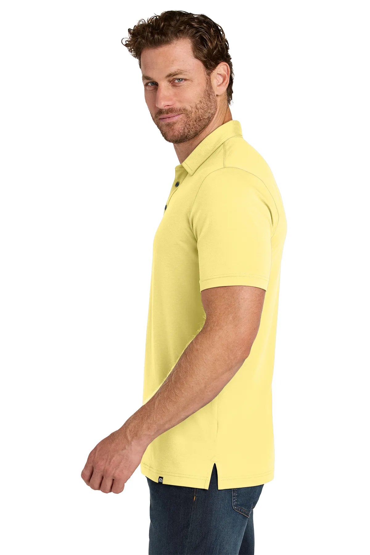 TravisMathew Glenview Solid Polo TMA41461 Pale Yellow_3