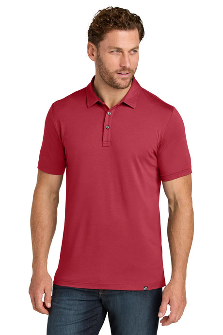 TravisMathew Glenview Solid Polo TMA41461 Scooter Red_1