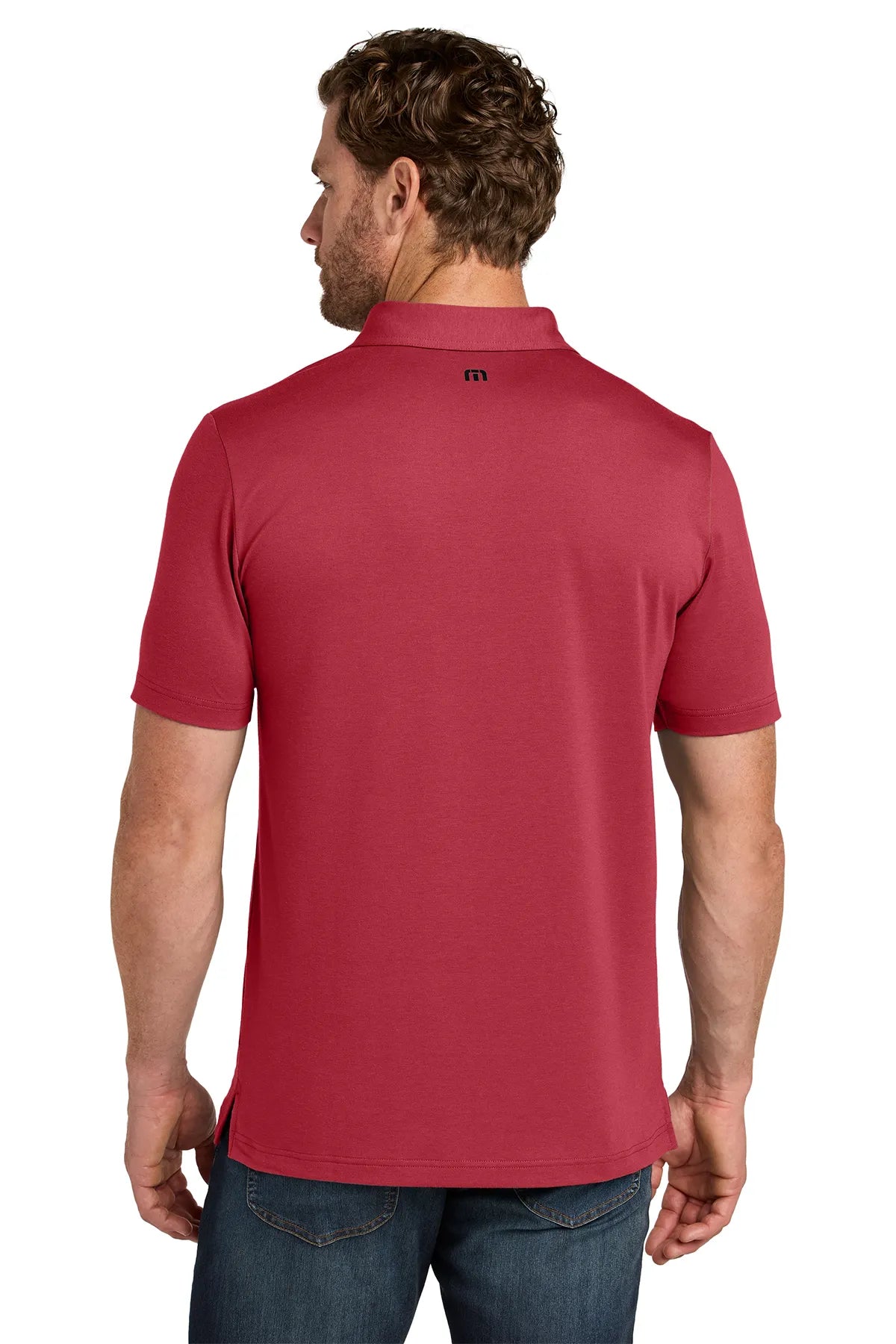 TravisMathew Glenview Solid Polo TMA41461 Scooter Red_2