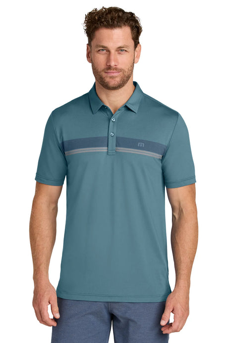 TravisMathew Glenview Stripe Polo TMA41462 Stellar Blue_1