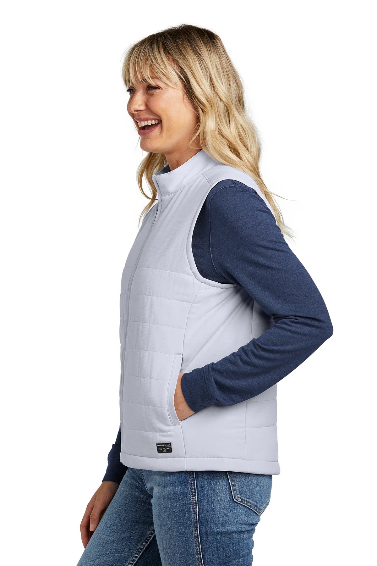 TravisMathew Ladies Cold Bay Vest TM1LD002 Micro Chip Grey_3