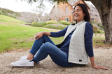 TravisMathew Ladies Cold Bay Vest TM1LD002 Micro Chip Grey_6