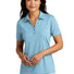 TravisMathew Ladies Coto Performance Polo TM1WX002 Brilliant Blue Heather_1