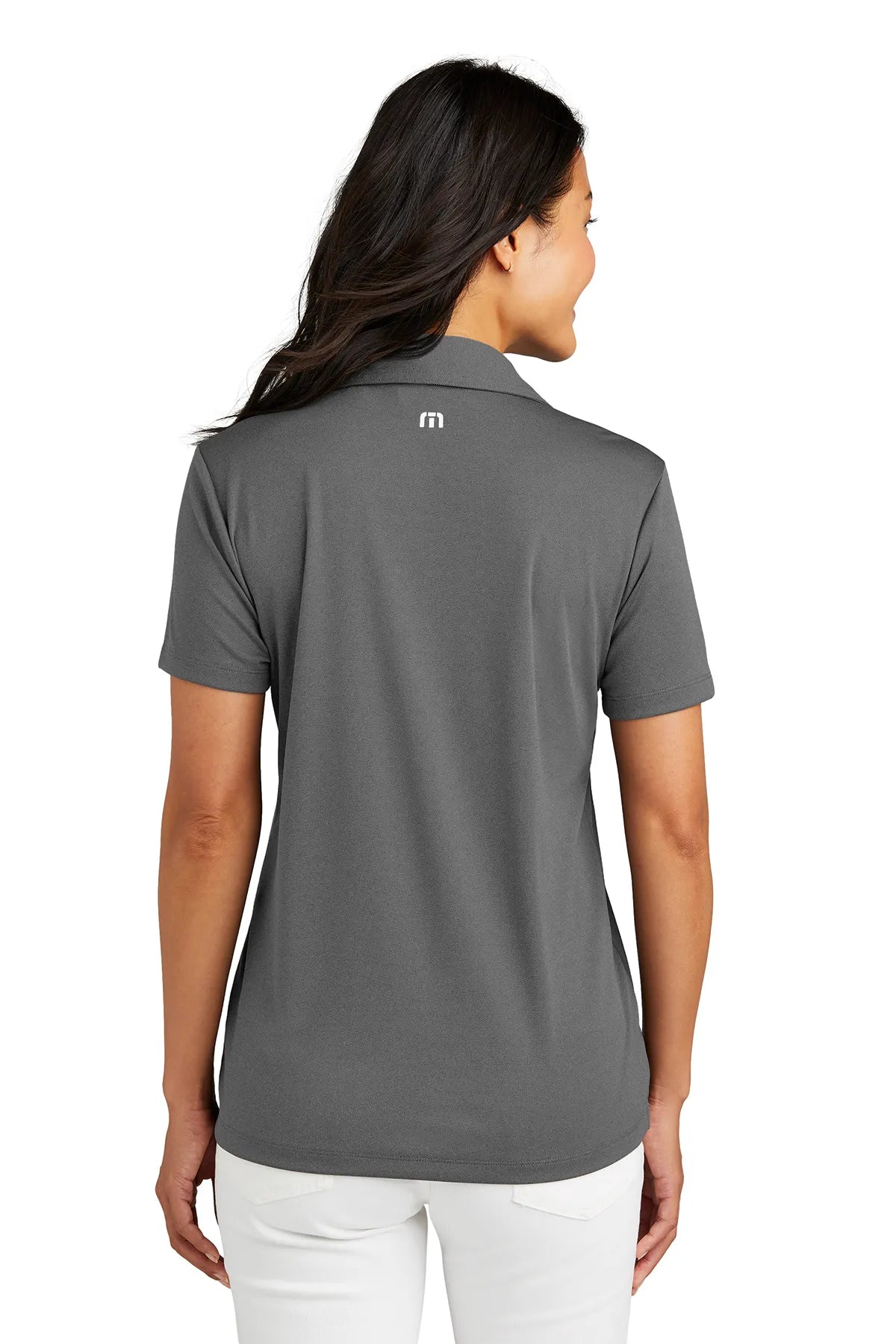TravisMathew Ladies Coto Performance Polo TM1WX002 Quiet Shade Grey Black_2
