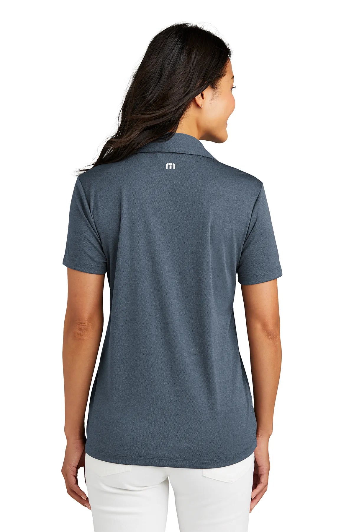 TravisMathew Ladies Coto Performance Polo TM1WX002 Vintage Indigo Black_2