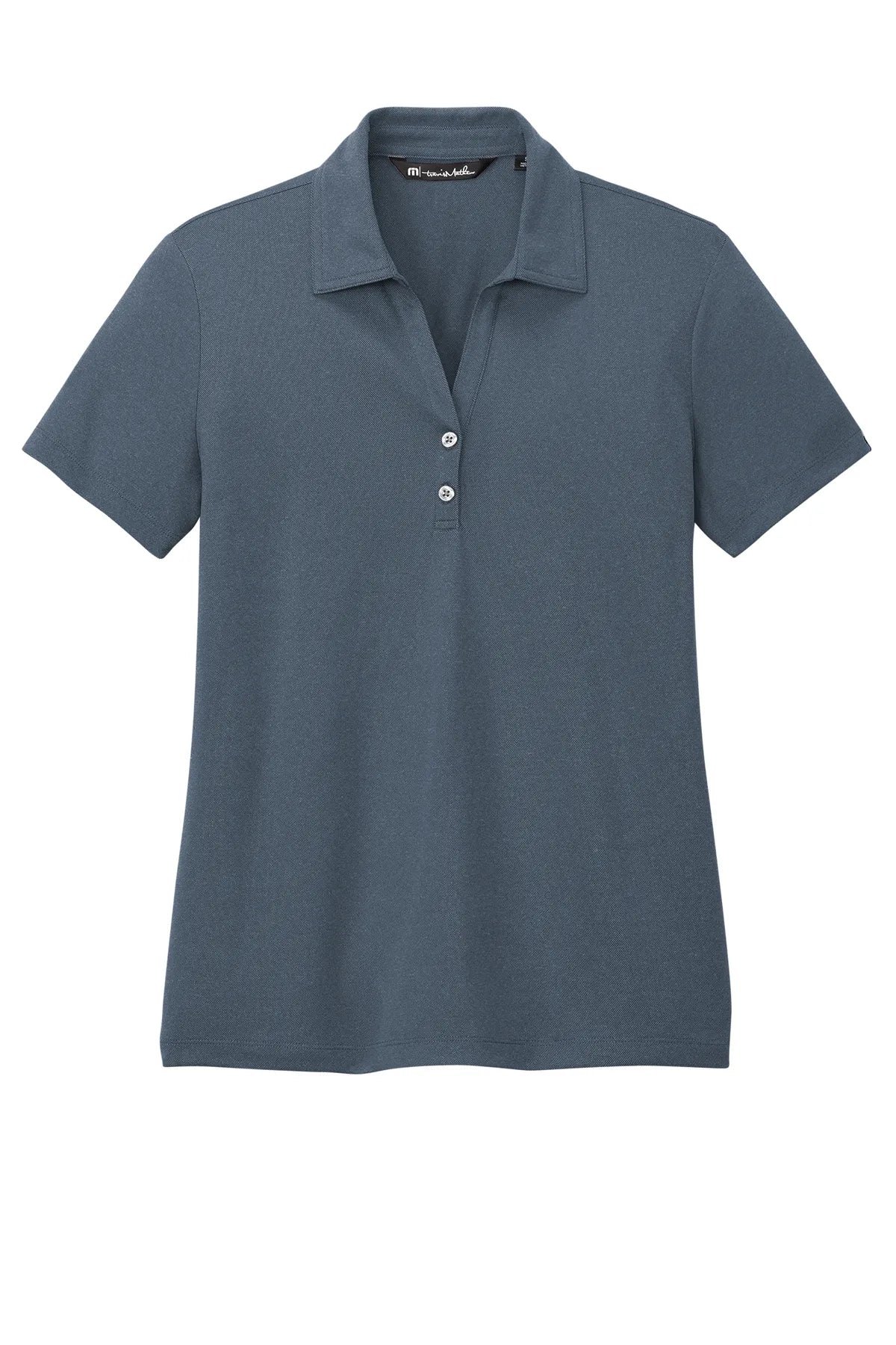 TravisMathew Ladies Coto Performance Polo TM1WX002 Vintage Indigo Black_4