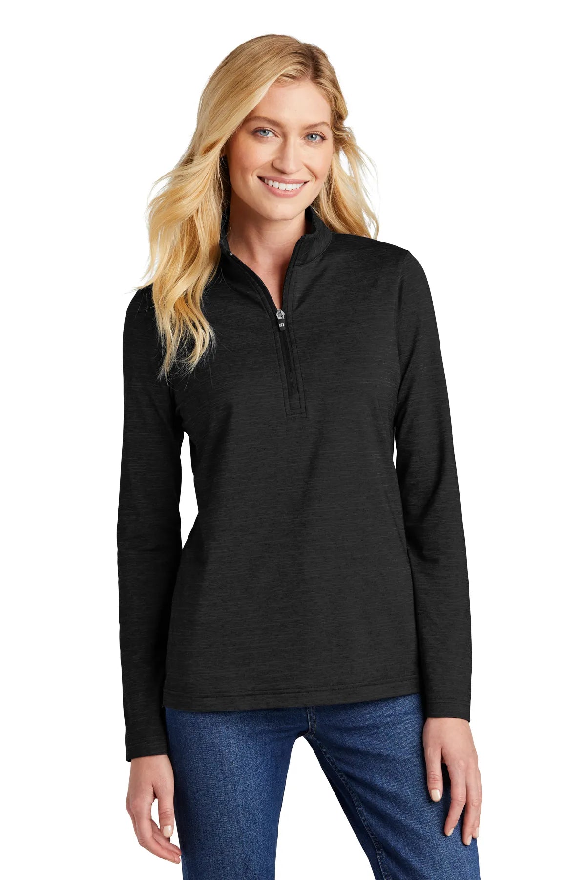 TravisMathew Ladies Crestview 1/4-Zip TM1WW003 Black_1