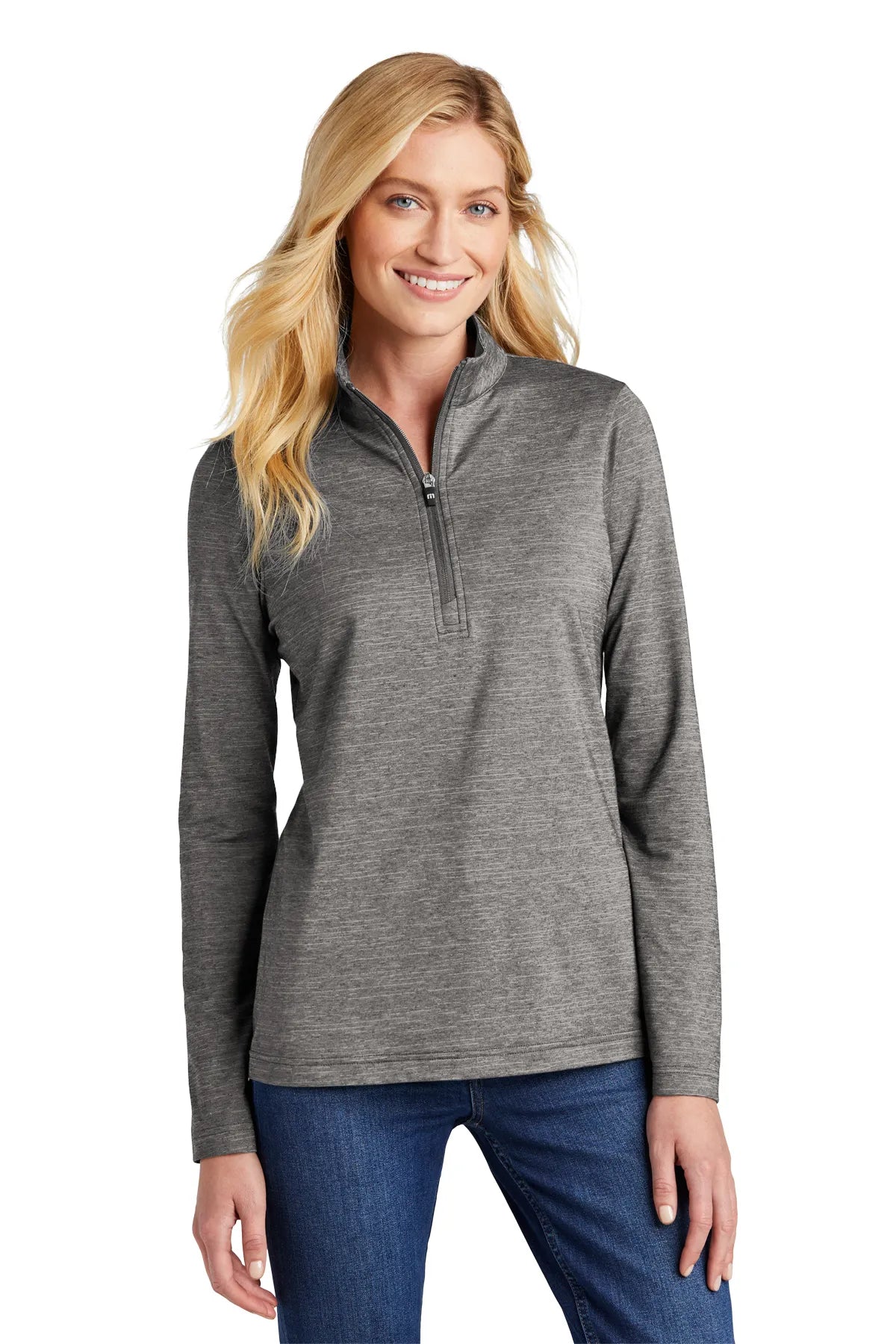 TravisMathew Ladies Crestview 1/4-Zip TM1WW003 Grey_1