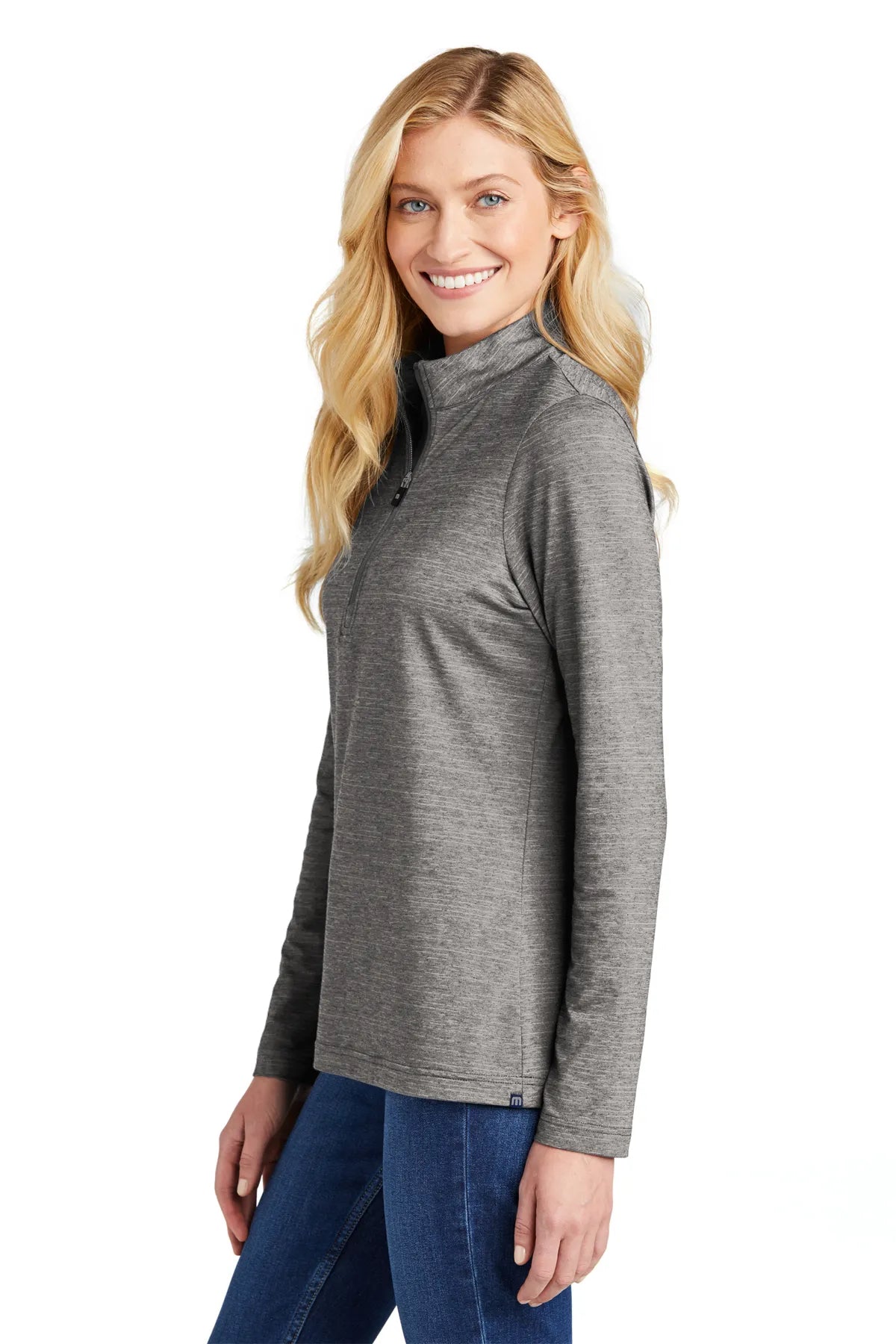 TravisMathew Ladies Crestview 1/4-Zip TM1WW003 Grey_3