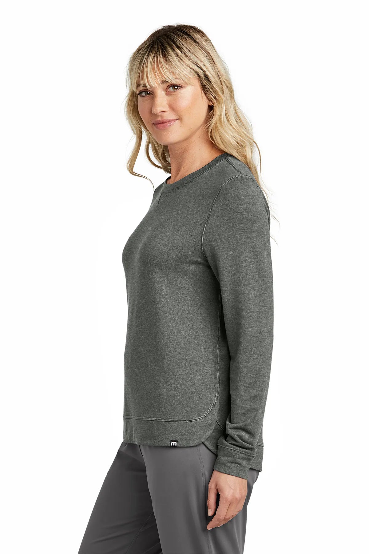 TravisMathew Ladies Long Weekend Crew TM1LD003 Dark Grey_3