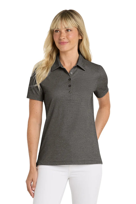TravisMathew Ladies Oceanside Heather Polo TM1WW002 Black Heather_1