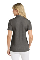 TravisMathew Ladies Oceanside Heather Polo TM1WW002 Black Heather_2