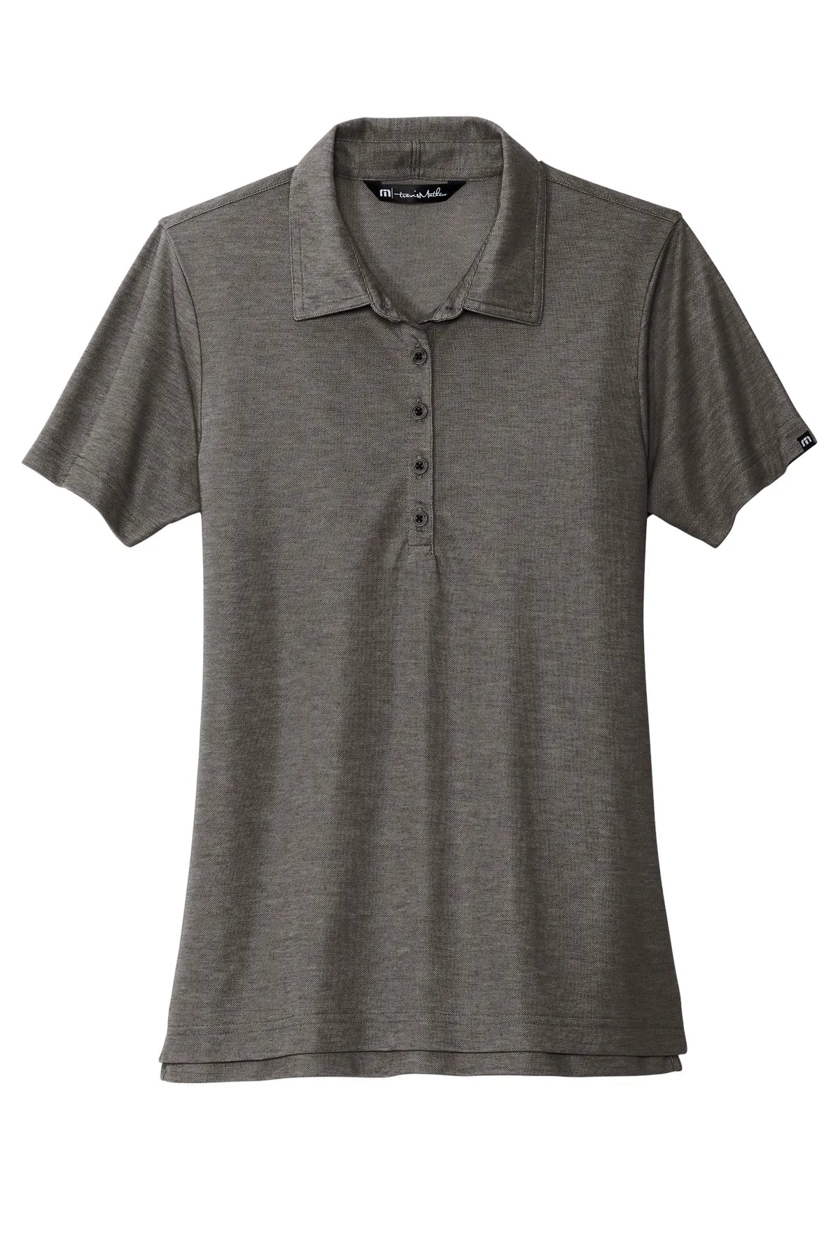 TravisMathew Ladies Oceanside Heather Polo TM1WW002 Black Heather_4