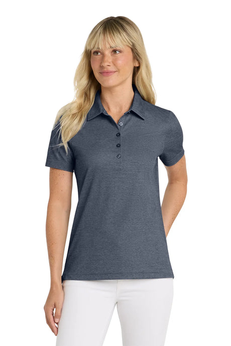 TravisMathew Ladies Oceanside Heather Polo TM1WW002 Blue Nights Heather_1