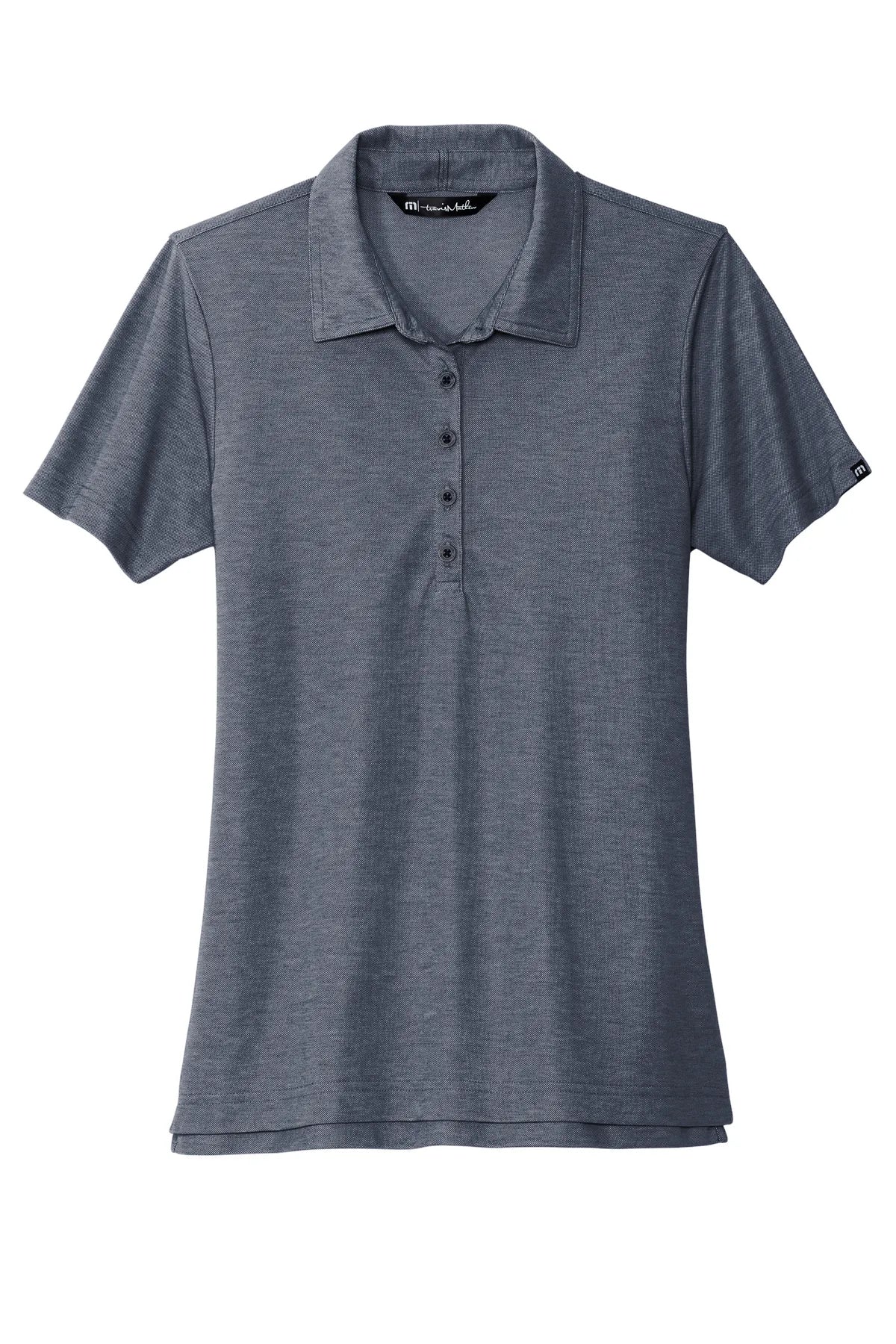TravisMathew Ladies Oceanside Heather Polo TM1WW002 Blue Nights Heather_4