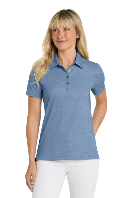 TravisMathew Ladies Oceanside Heather Polo TM1WW002 Classic Blue Heather_1
