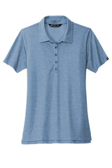 TravisMathew Ladies Oceanside Heather Polo TM1WW002 Classic Blue Heather_4