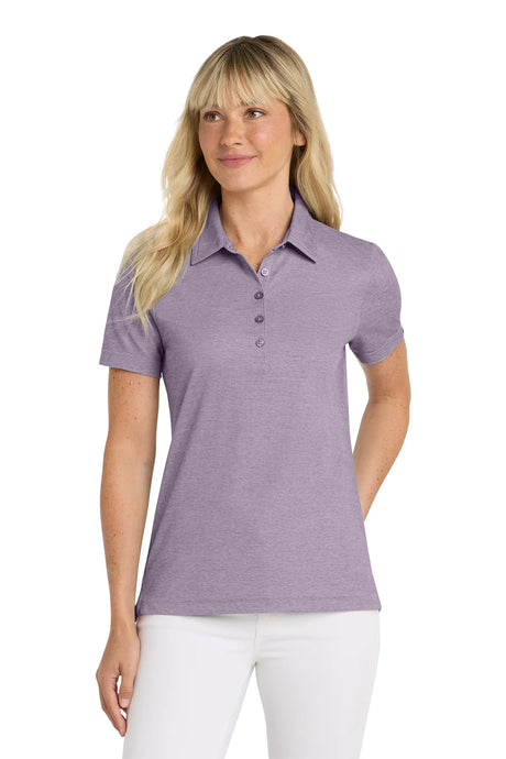 TravisMathew Ladies Oceanside Heather Polo TM1WW002 Purple Sage Heather_1