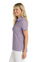 TravisMathew Ladies Oceanside Heather Polo TM1WW002 Purple Sage Heather_3