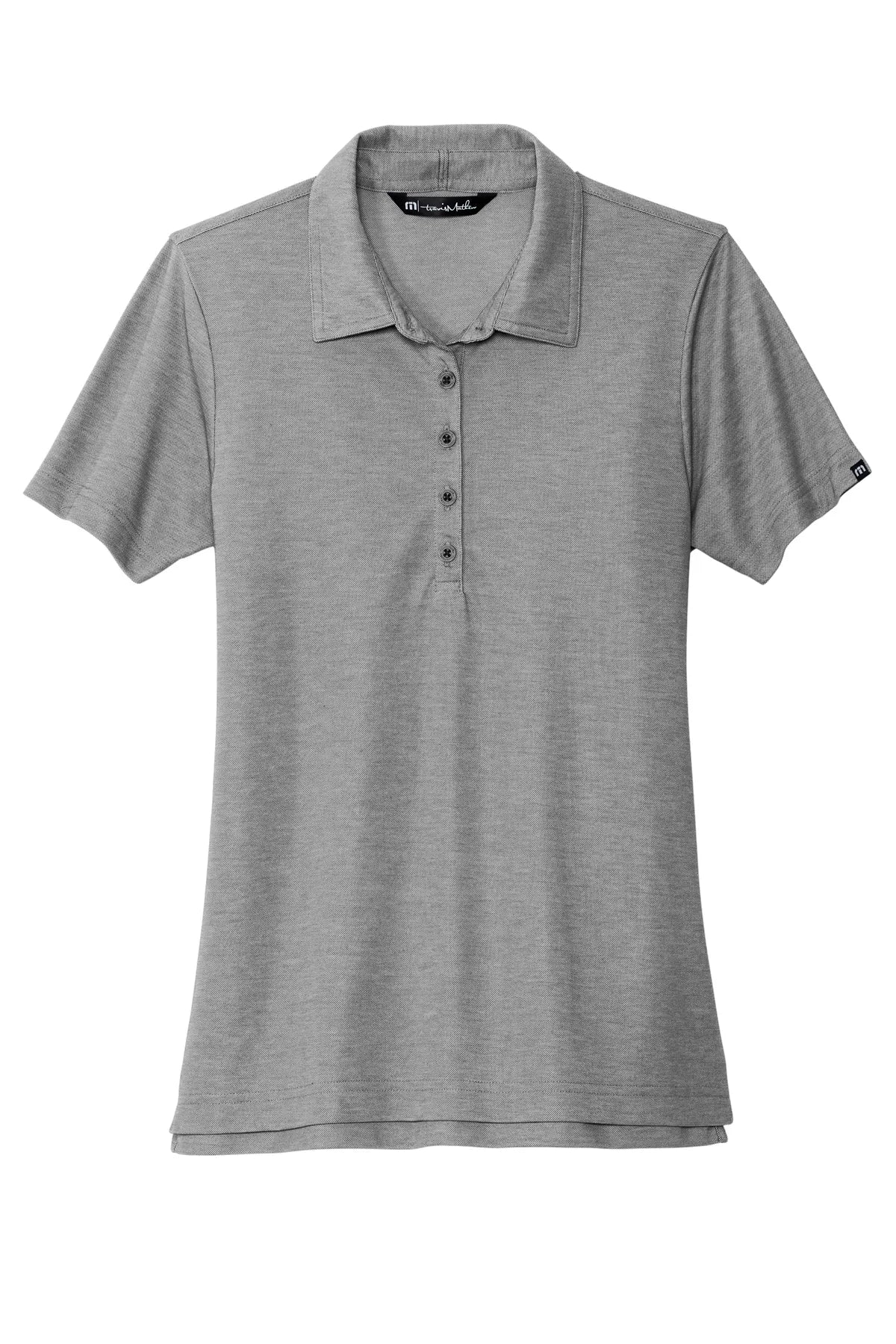TravisMathew Ladies Oceanside Heather Polo TM1WW002 Quiet Shade Grey Heather_4
