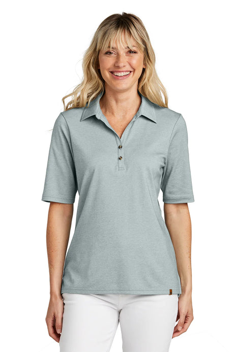 TravisMathew Ladies Sunsetters Polo TM1LD004 Balsam Green Heather_1