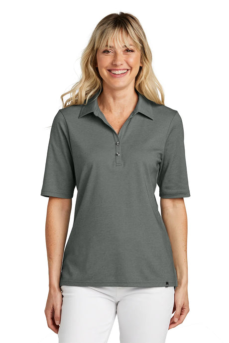 TravisMathew Ladies Sunsetters Polo TM1LD004 Black Heather_1