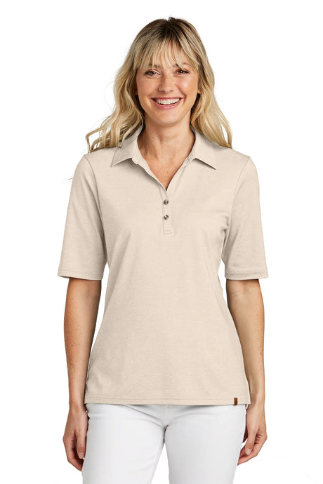TravisMathew Ladies Sunsetters Polo TM1LD004 Natural Heather_1