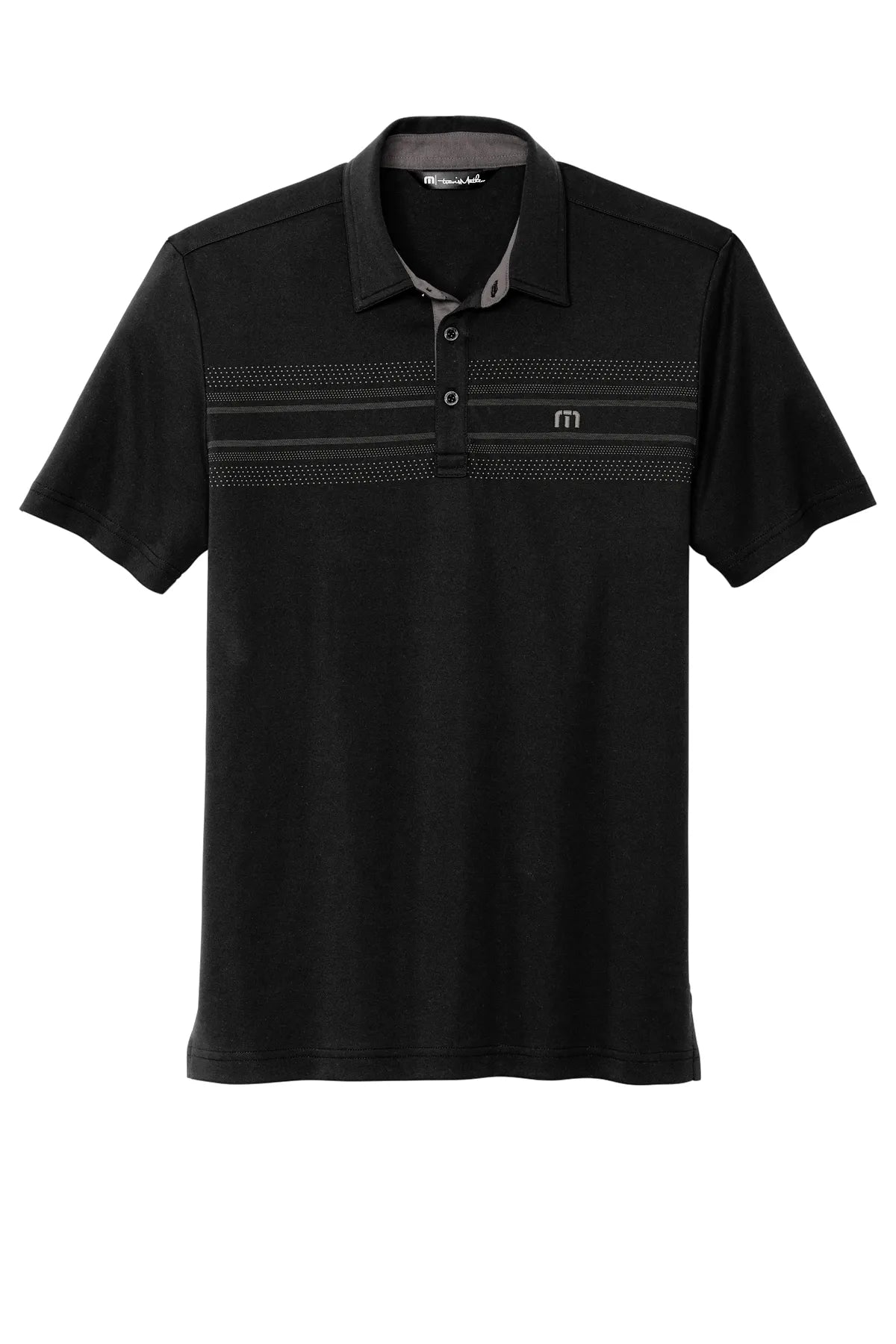 TravisMathew Monterey Chest Stripe Polo TM1MW450 Black_4
