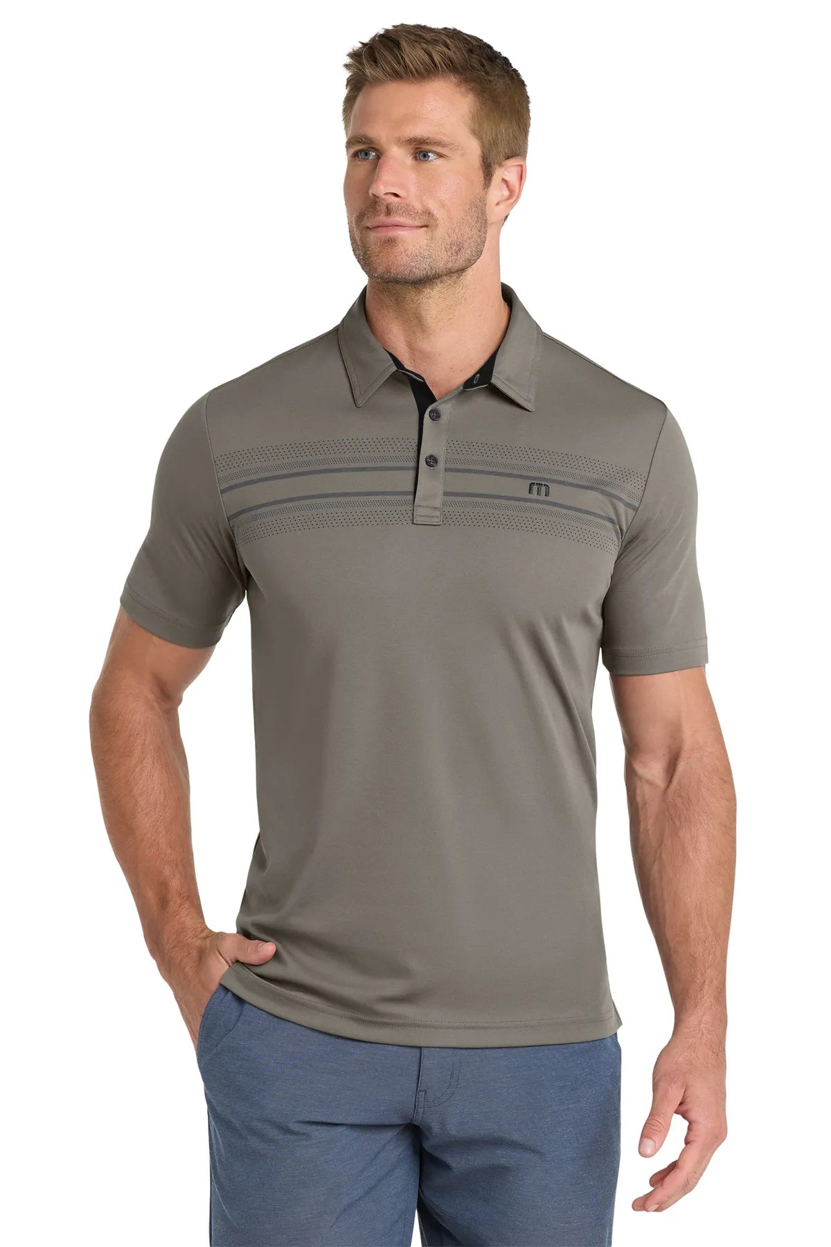 TravisMathew Monterey Chest Stripe Polo TM1MW450 Quiet_1