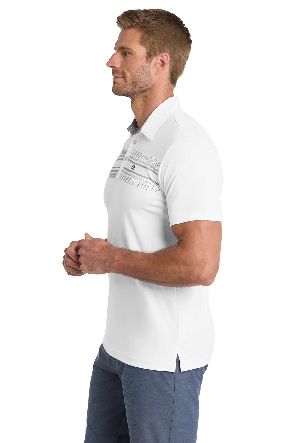 TravisMathew Monterey Chest Stripe Polo TM1MW450 White_3