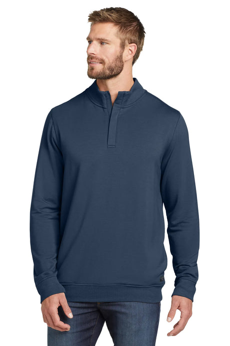 TravisMathew Newport 1/4-Zip Fleece. TM1MU419 Blue_1