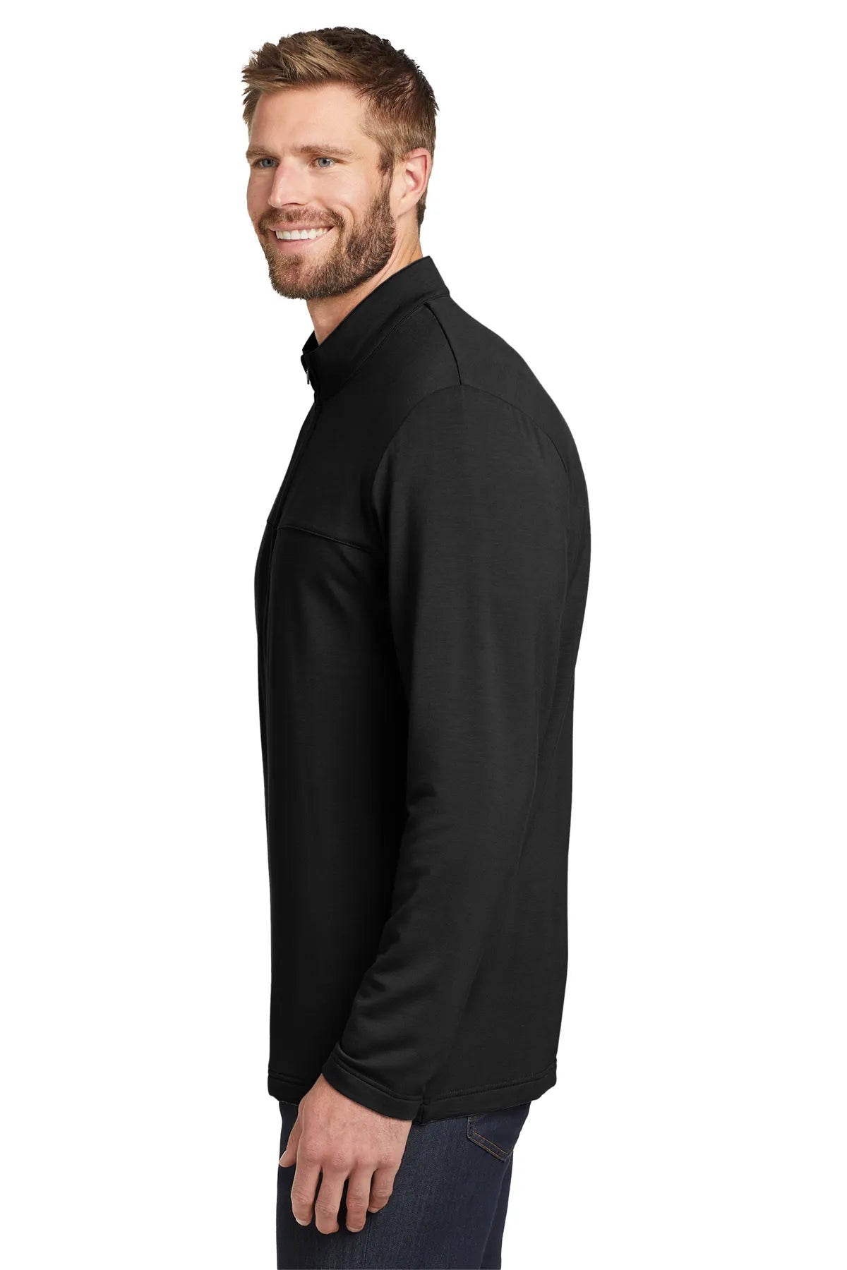 TravisMathew Newport Full-Zip Fleece. TM1MU420 Black_3