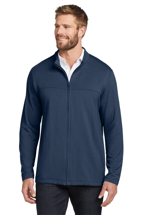 TravisMathew Newport Full-Zip Fleece. TM1MU420 Blue_1