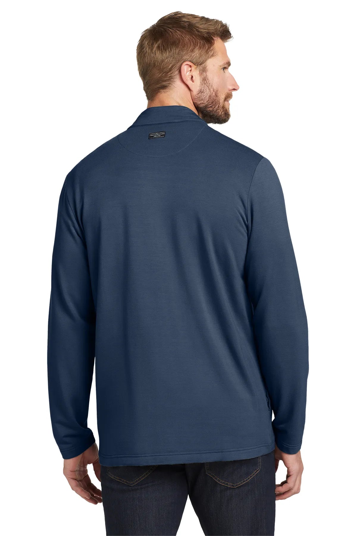 TravisMathew Newport Full-Zip Fleece. TM1MU420 Blue_2