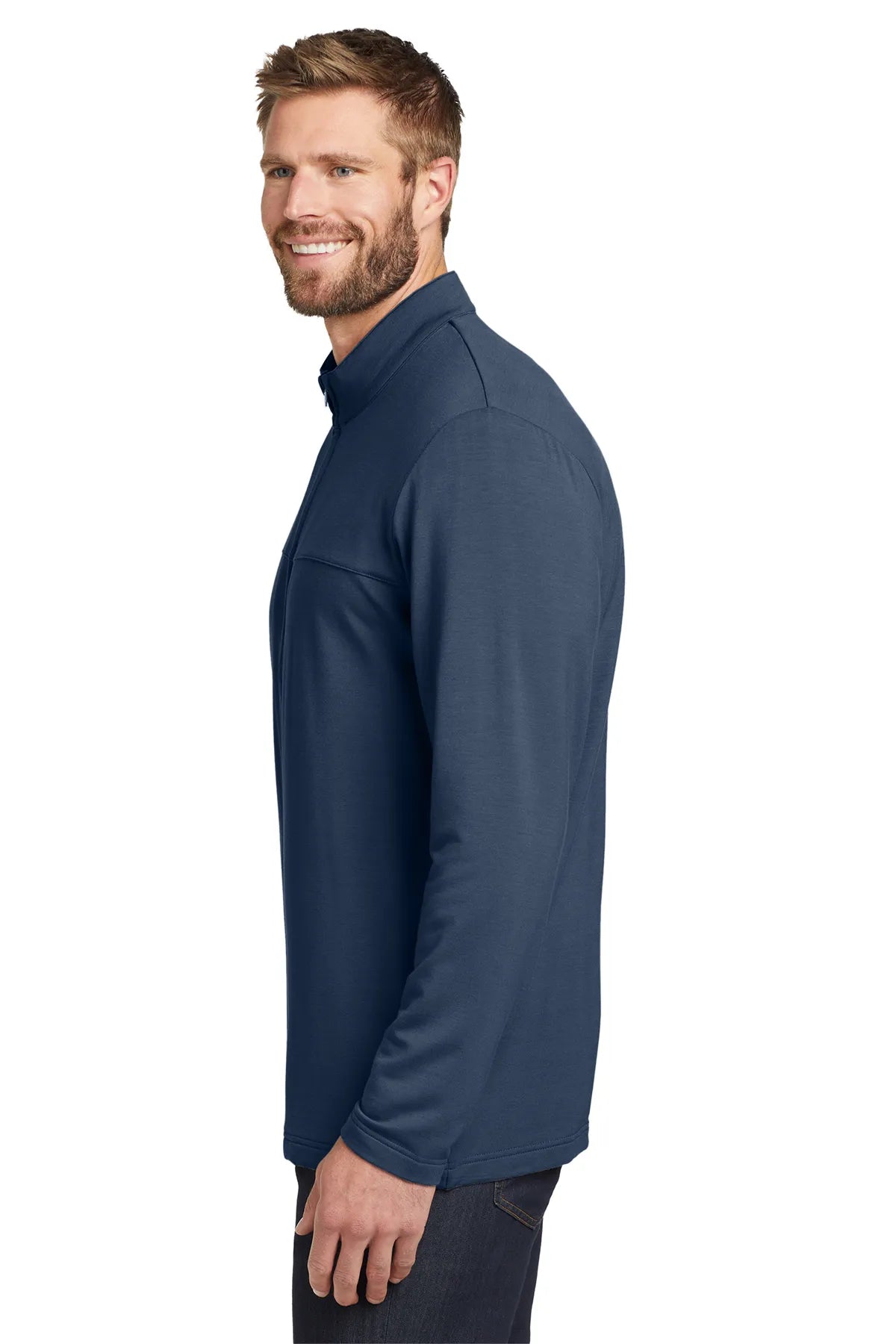 TravisMathew Newport Full-Zip Fleece. TM1MU420 Blue_3