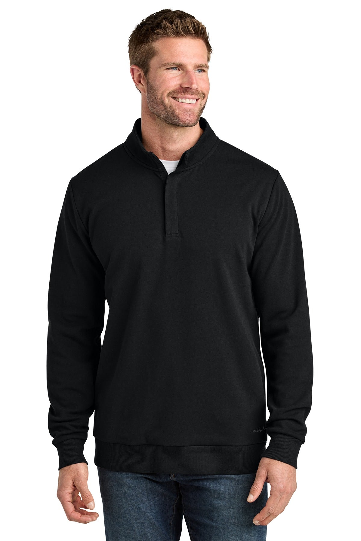 TravisMathew Ocean Villa 1/4-Zip TMA41421 Black