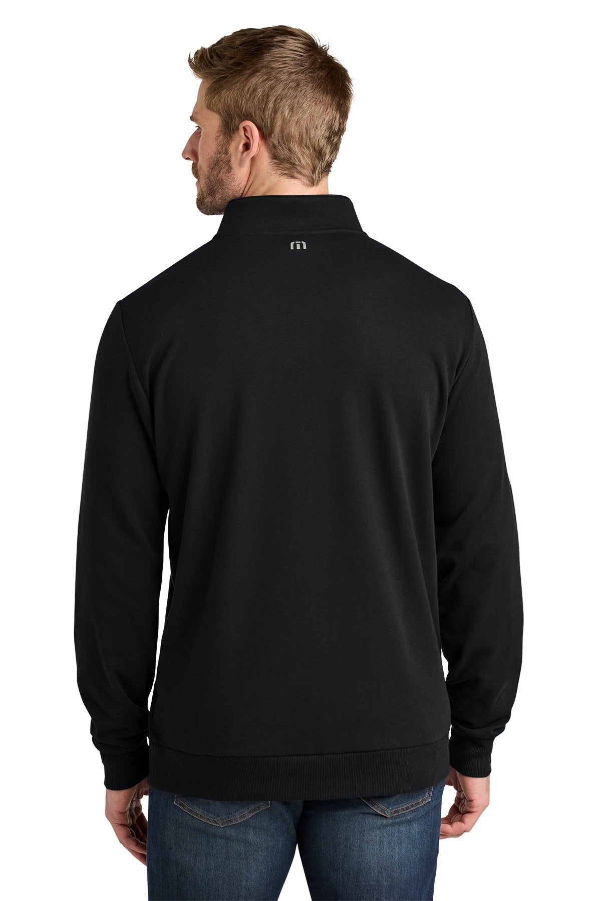 TravisMathew Ocean Villa 1/4-Zip TMA41421 Black_1