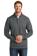 TravisMathew Ocean Villa 1/4-Zip TMA41421 Dark Grey Heather