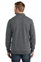 TravisMathew Ocean Villa 1/4-Zip TMA41421 Dark Grey Heather_1