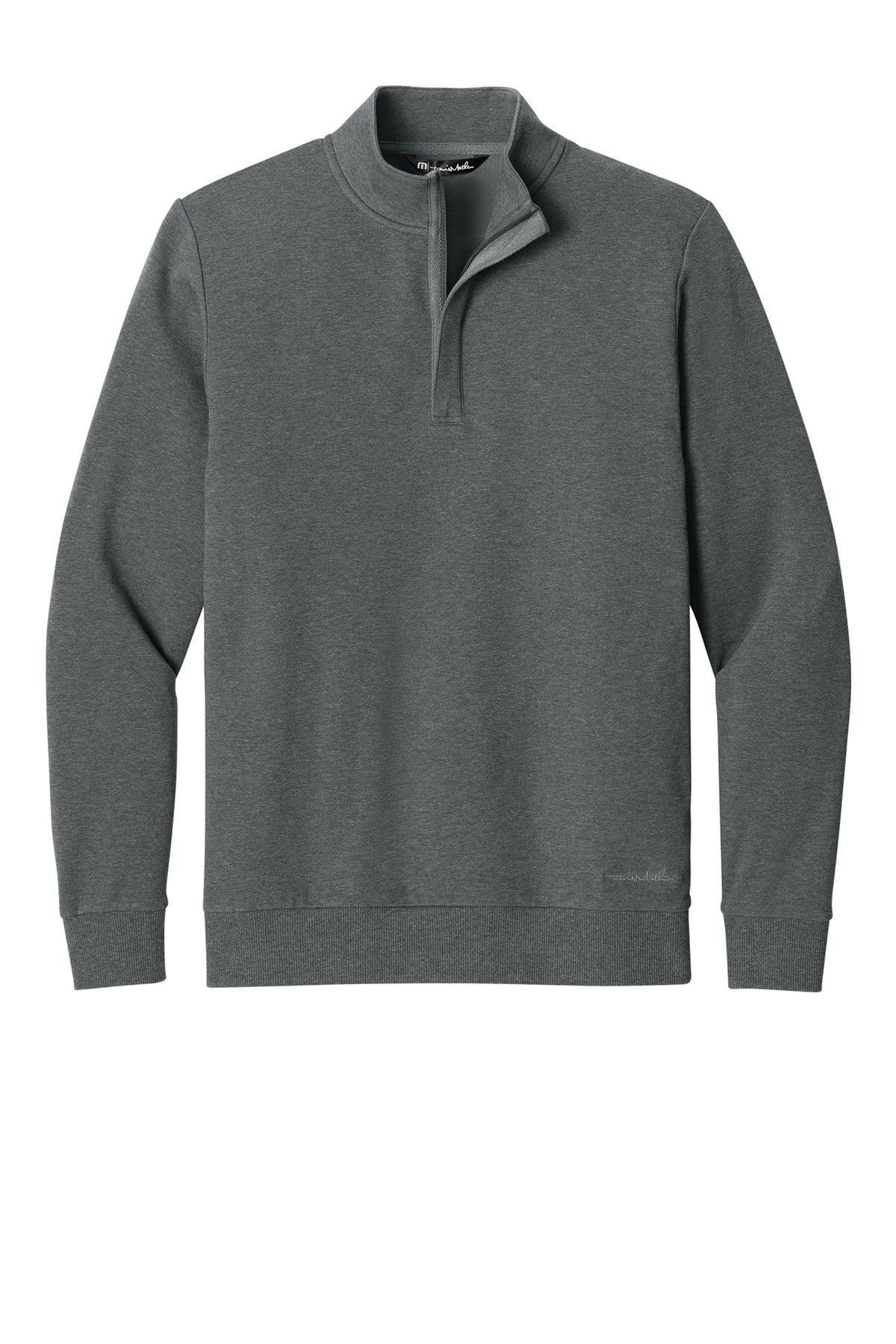 TravisMathew Ocean Villa 1/4-Zip TMA41421 Dark Grey Heather_3