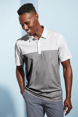 TravisMathew Oceanside Blocked Polo. TM1MU414 White Grey_6