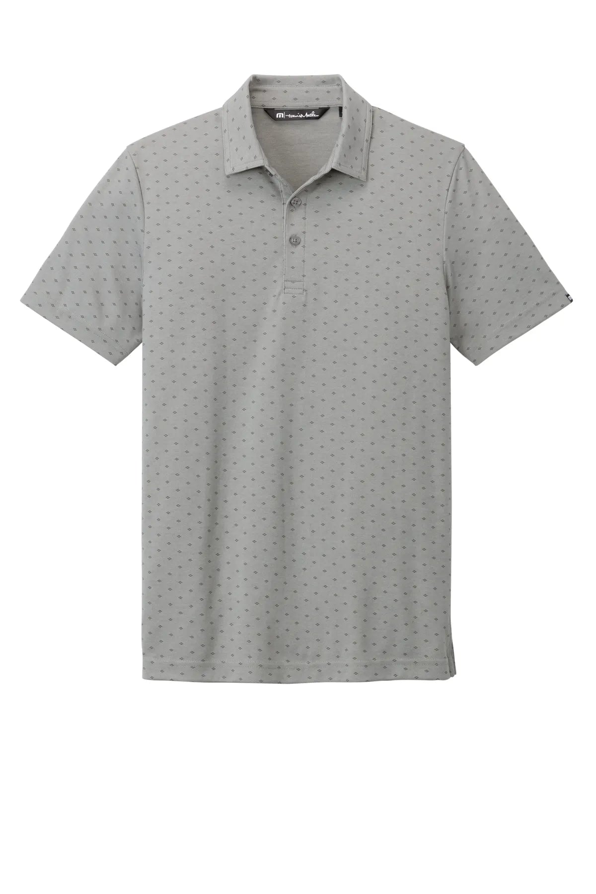 TravisMathew Oceanside Geo Polo TM1MY403 Quiet Shade Grey Heather Dark Grey_4