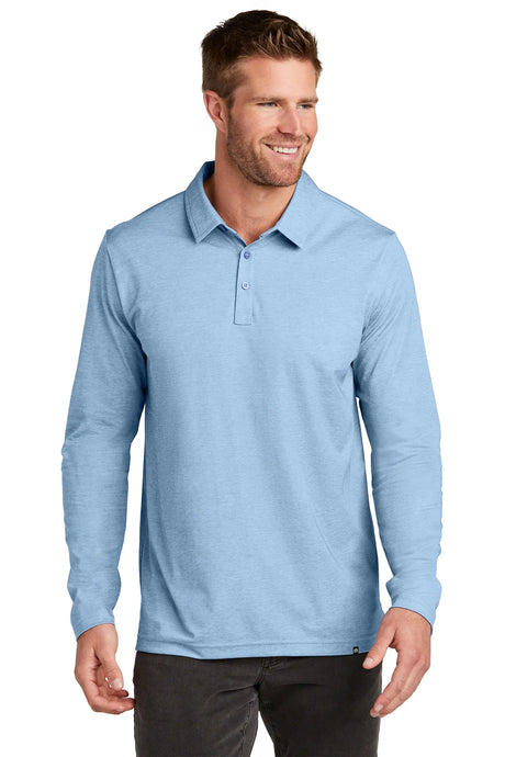 TravisMathew Oceanside Heather Long Sleeve Polo TM1MZ343 Allure Heather_1