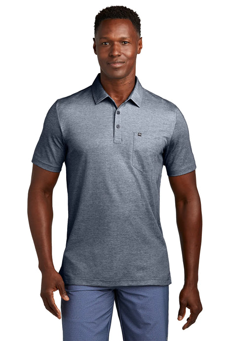 TravisMathew Oceanside Heather Pocket Polo TM1MY404 Blue_1